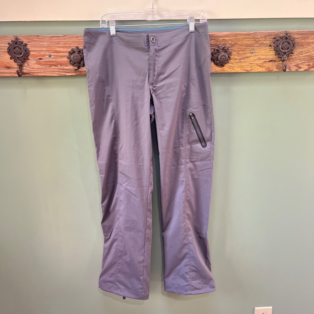 Columbia Just Right Straight Leg Woven Pant Grill Grey AL8597-029 Womens 10 Reg